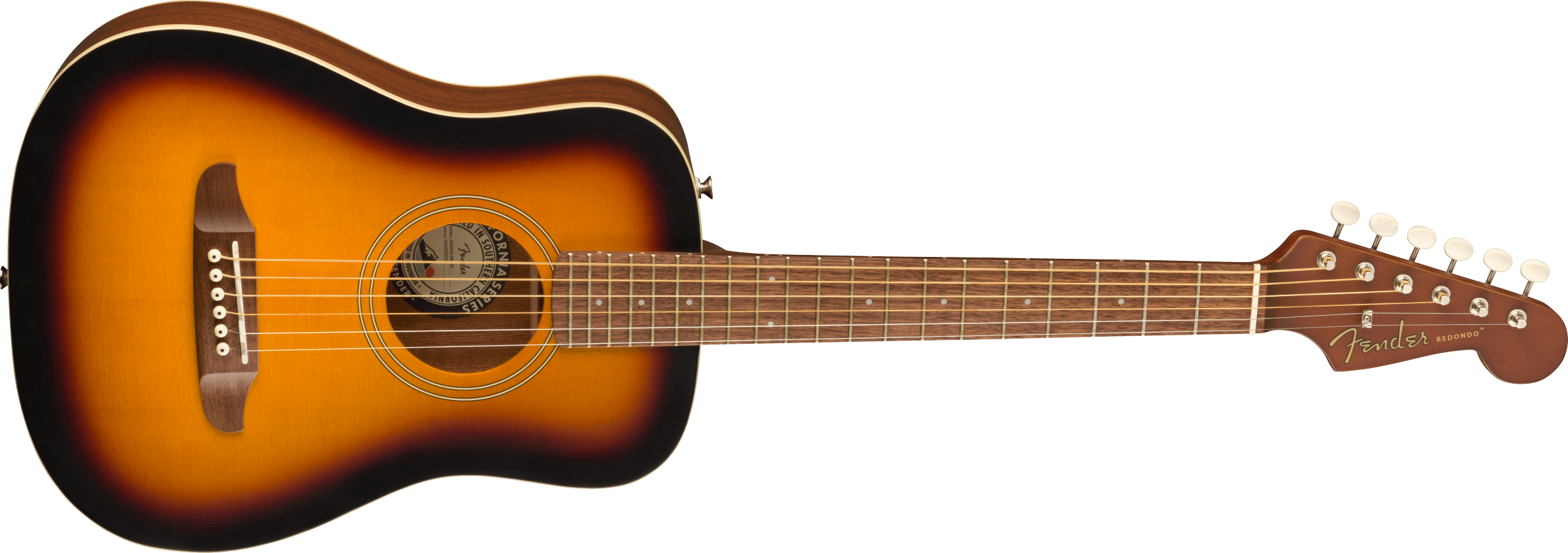 Fender Redondo Mini Dreadnought Epicea Acajou Pf - Sunburst - Guitarra acústica de viaje - Variation 2