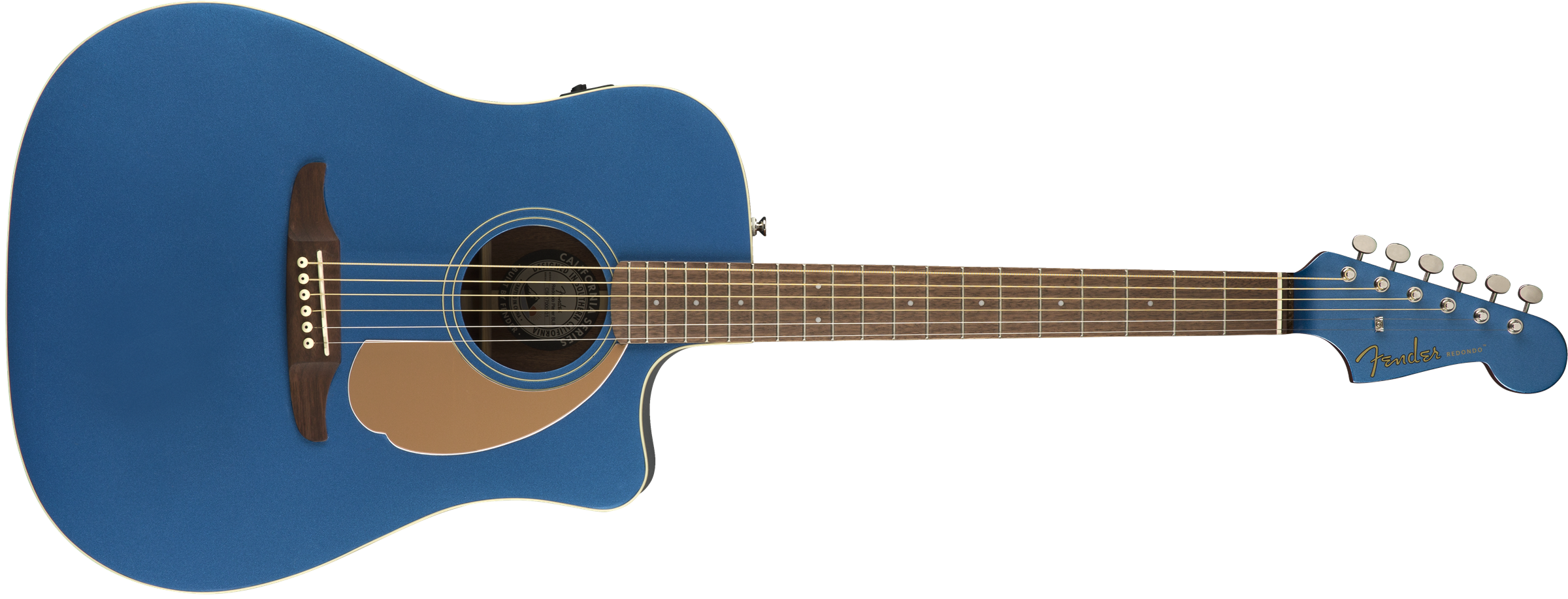 Fender Redondo California Player Dreadnought Cw Epicea Acajou Pau - Belmont Blue - Guitarra electro acustica - Variation 1