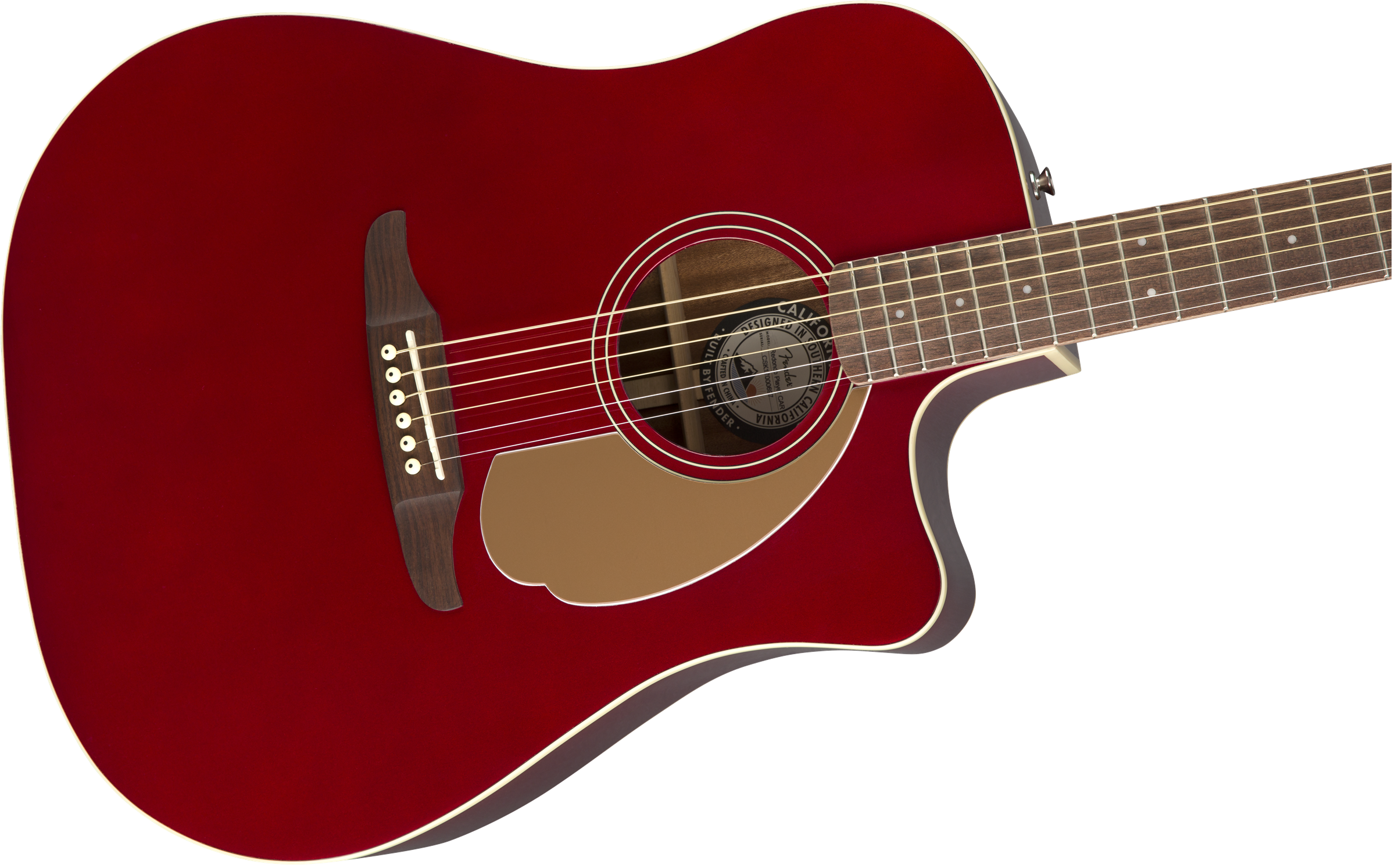 Fender Redondo Player - Candy Apple Red - Guitarra acústica & electro - Variation 2