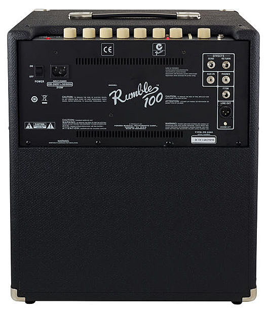Fender Rumble 100 2014 100w 1x12 Black - Combo amplificador para bajo - Variation 1