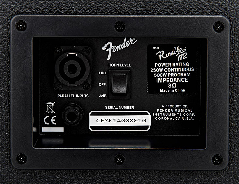 Fender Rumble 112 Cabinet V3 1x12 500w 8-ohms - Pantalla para bajo - Variation 3
