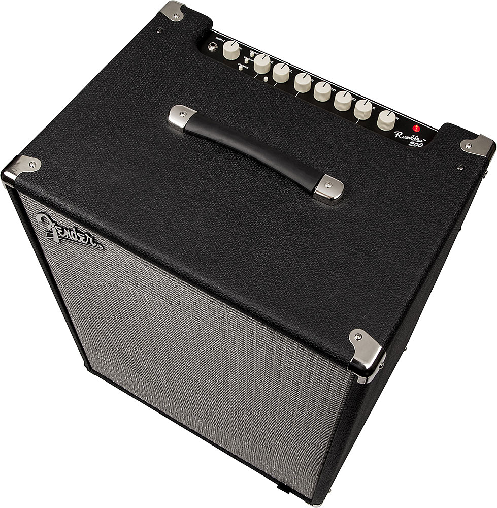 Fender Rumble 200 V3 2014 200w 1x15 Black Silver - Combo amplificador para bajo - Variation 1