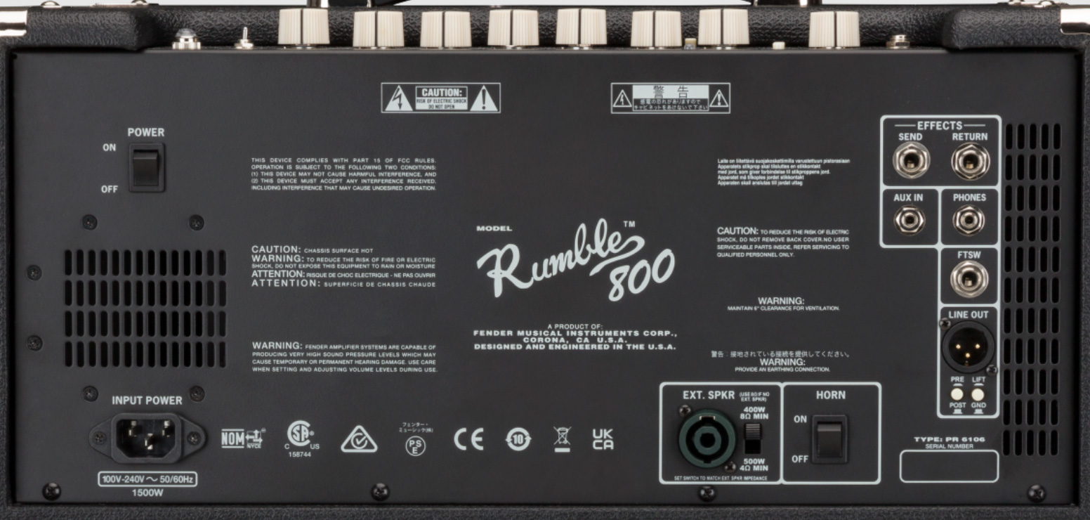 Fender Rumble 800 Combo 800w 2x10 - Combo amplificador para bajo - Variation 3