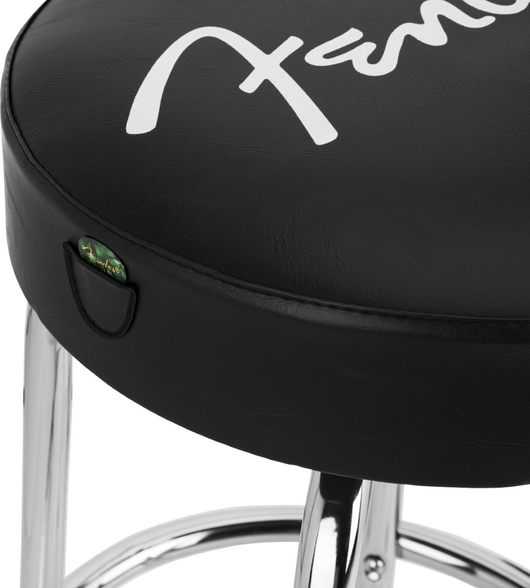 Fender Spaghetti Logo Pick Pouch Barstool Noir - Taburete - Variation 3