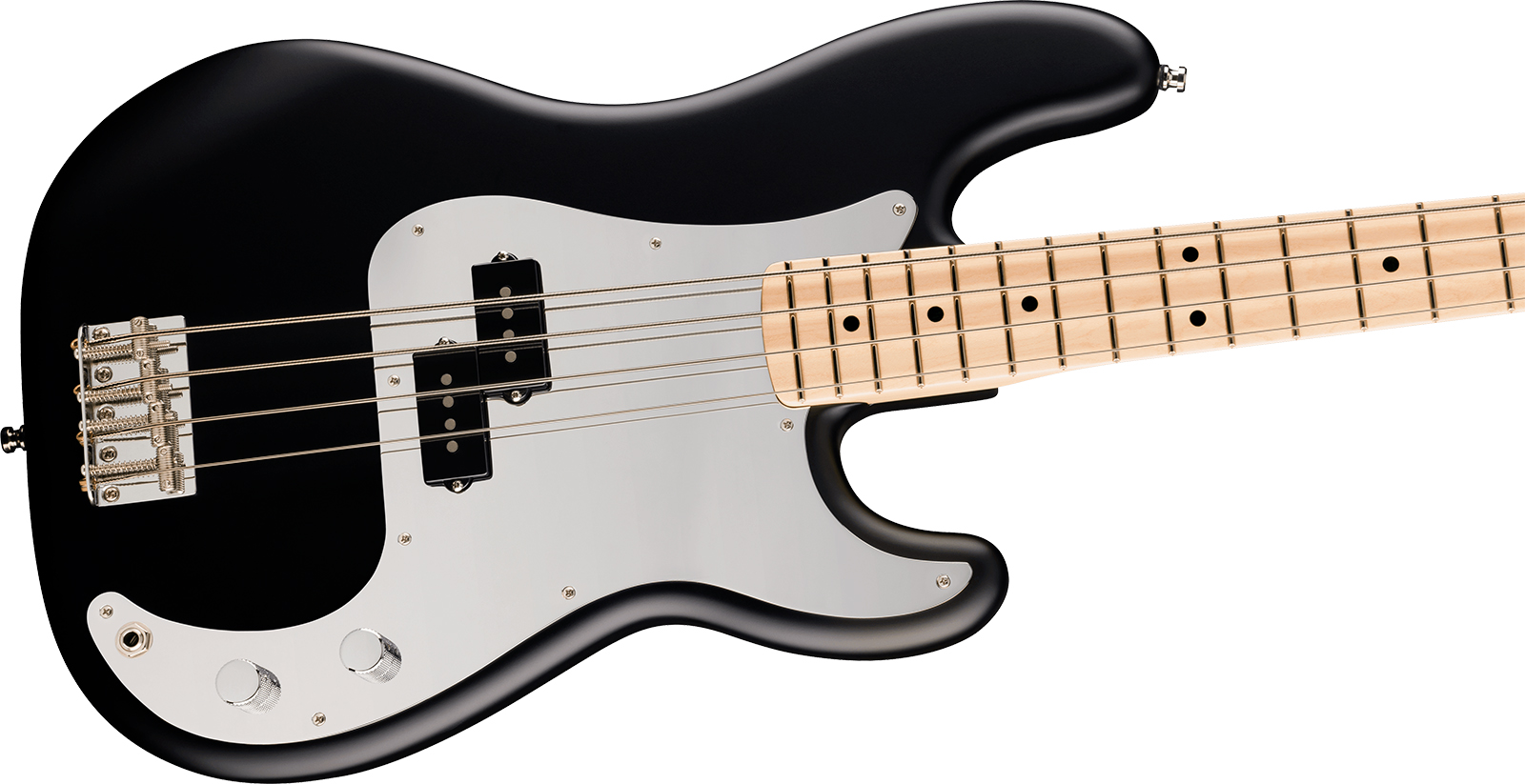 Fender Steve Harris Precision Bass 50th Ann. Mex Signature Ltd Mn - Satin Black - Bajo eléctrico de cuerpo sólido - Variation 2