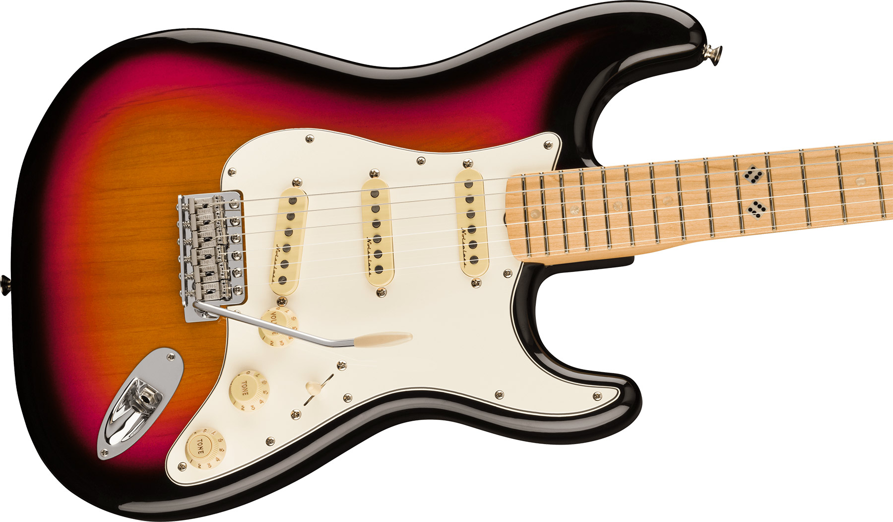 Fender Steve Lacy Strat People Pleaser Mex Signature 3s Trem Mn - Chaos Burst - Guitarra eléctrica con forma de str. - Variation 2