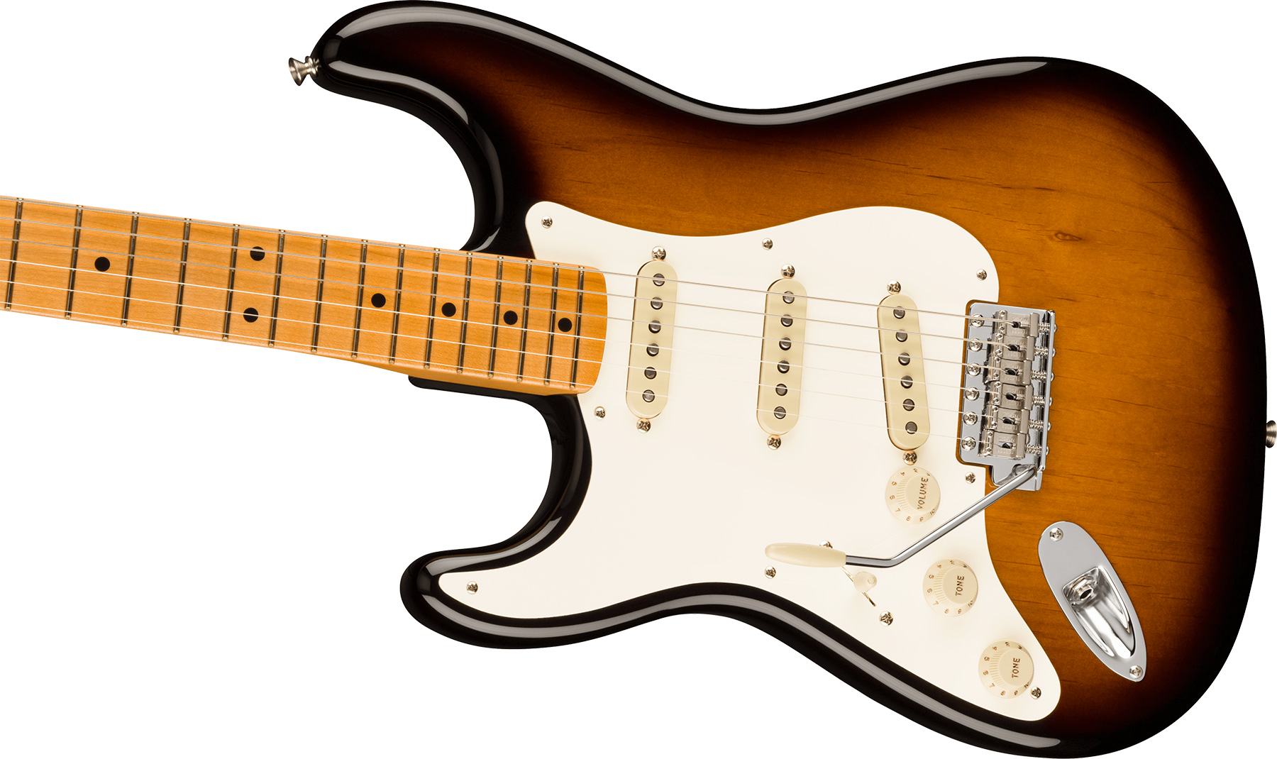 Fender Strat 1957 American Vintage Ii Lh Gaucher Usa 3s Trem Mn - 2-color Sunburst - Guitarra electrica para zurdos - Variation 2
