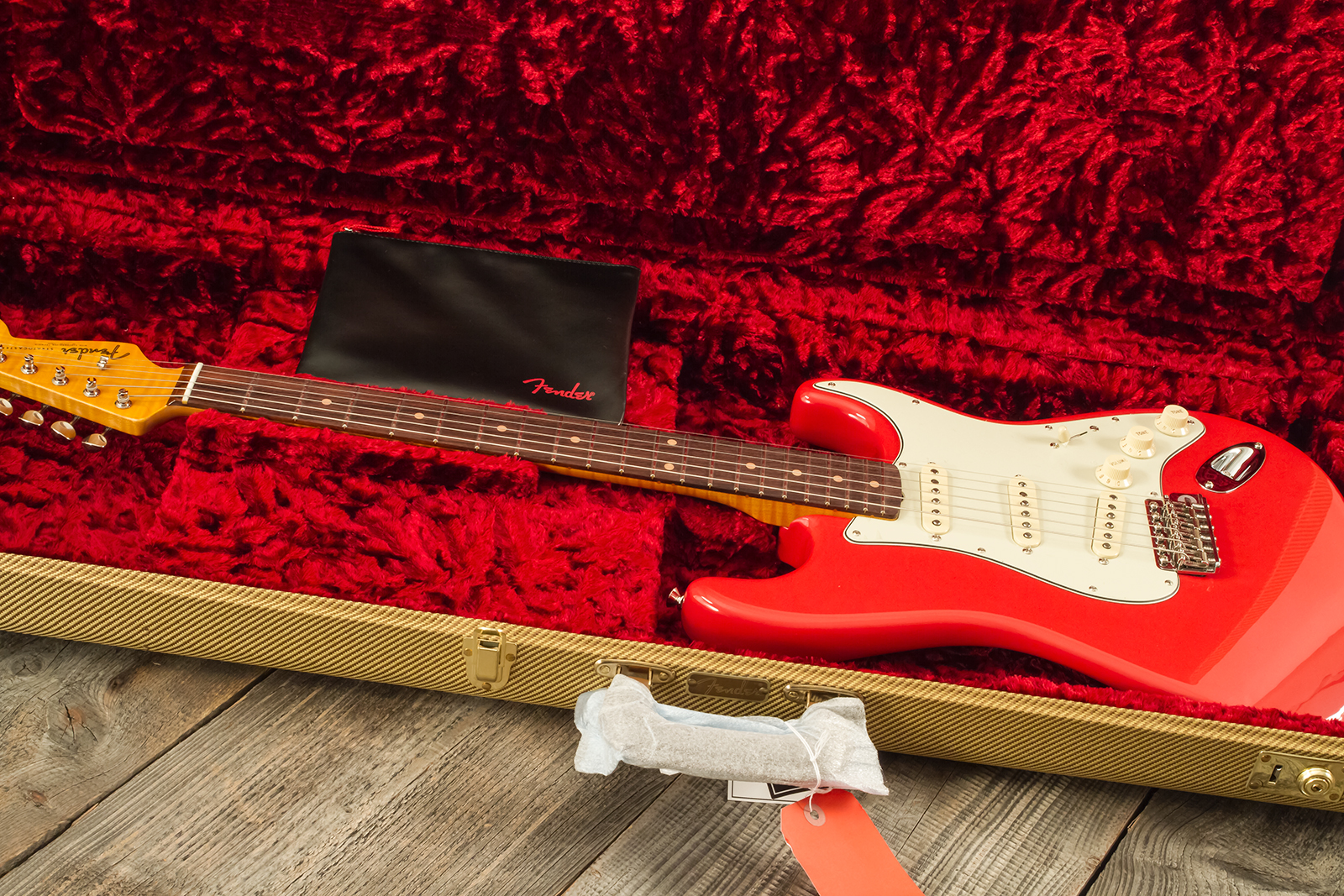 Fender Strat 1961 American Vintage Ii Ltd Usa 3s Trem Rw - Fiesta Red - Guitarra eléctrica con forma de str. - Variation 11