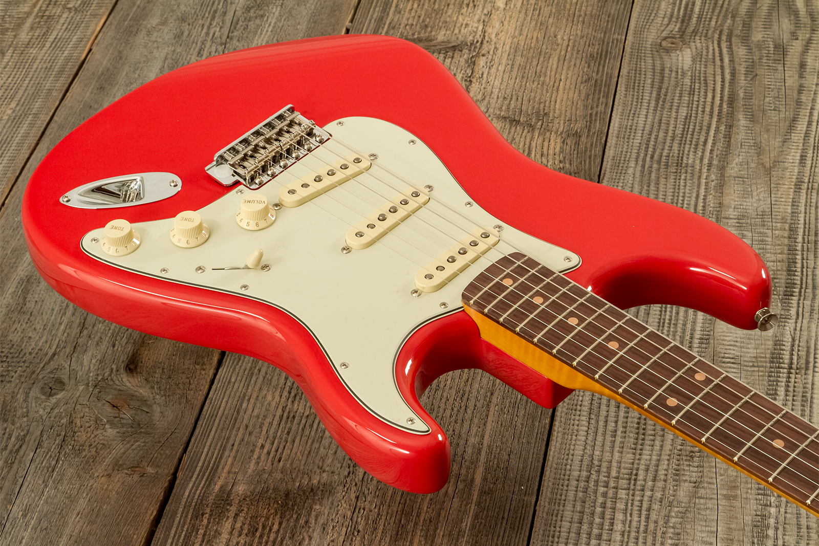 Fender Strat 1961 American Vintage Ii Ltd Usa 3s Trem Rw - Fiesta Red - Guitarra eléctrica con forma de str. - Variation 2