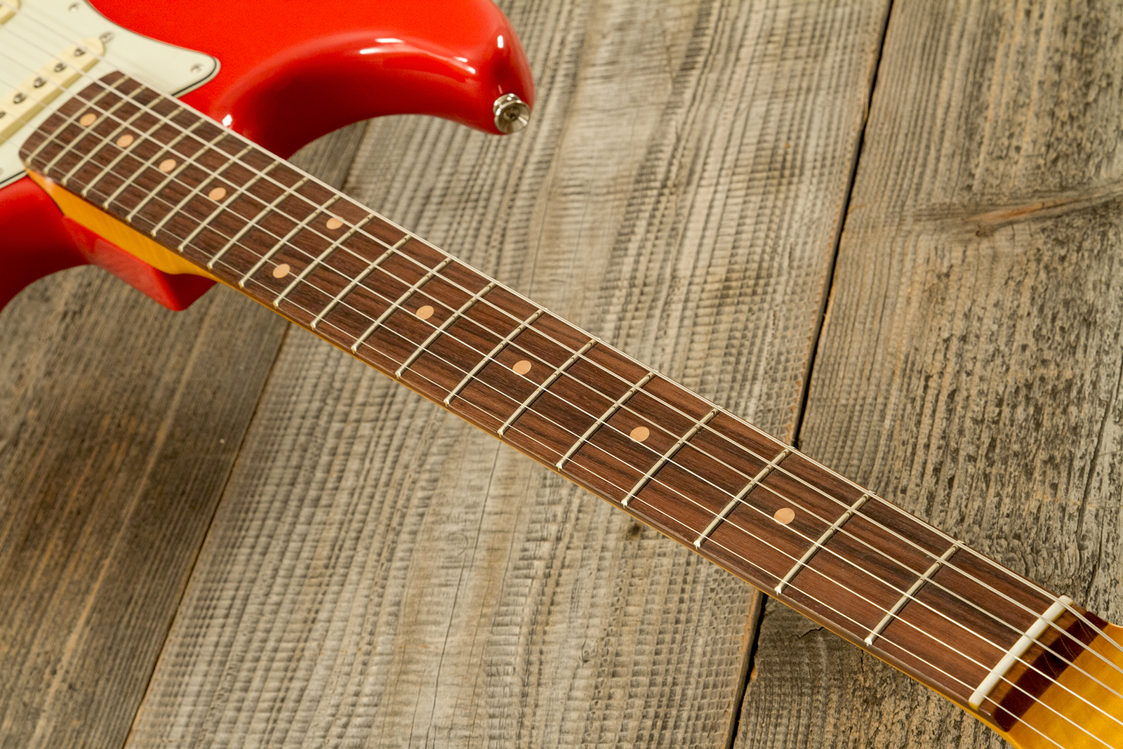 Fender Strat 1961 American Vintage Ii Ltd Usa 3s Trem Rw - Fiesta Red - Guitarra eléctrica con forma de str. - Variation 5