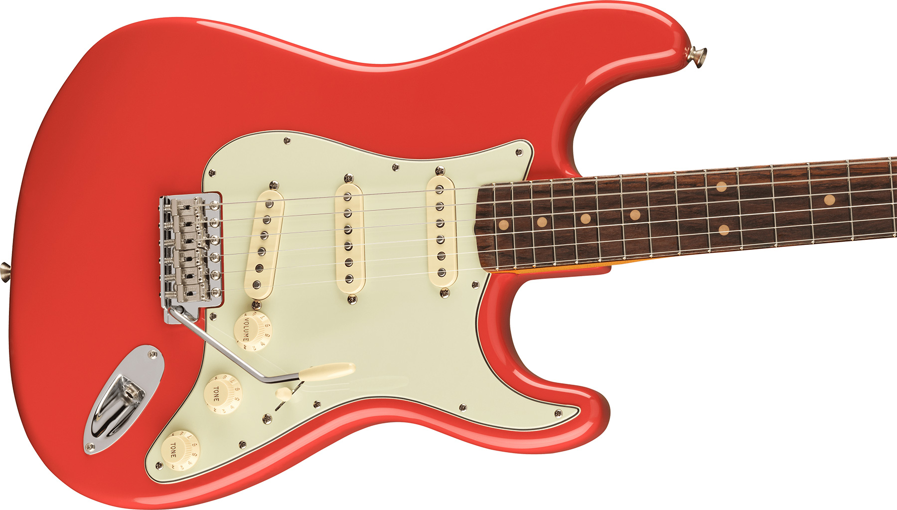 Fender Strat 1961 American Vintage Ii Usa 3s Trem Rw - Fiesta Red - Guitarra eléctrica con forma de str. - Variation 2