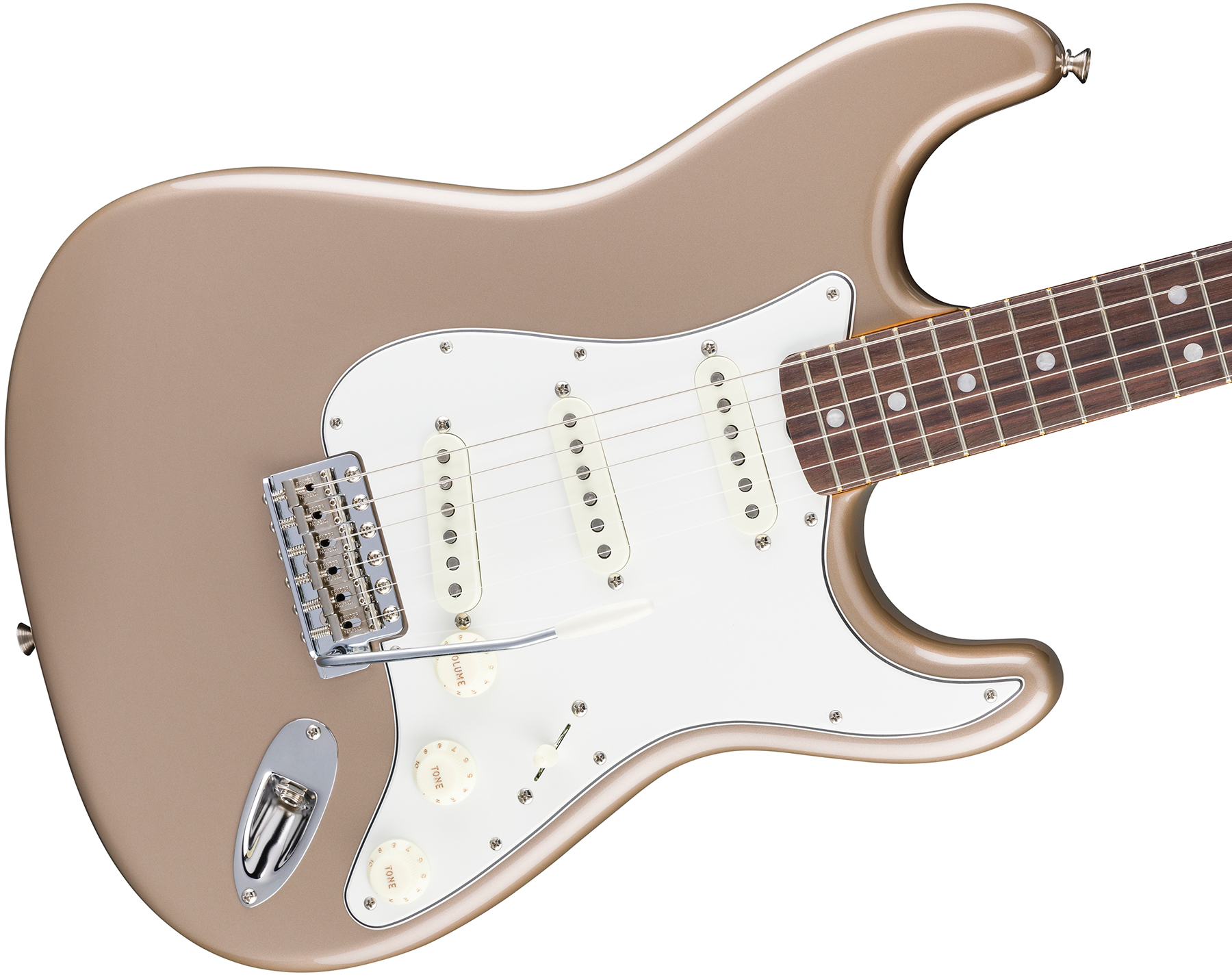 Fender Strat 1965 American Vintage Ii Usa 3s Trem Rw - Shoreline Gold - Guitarra eléctrica con forma de str. - Variation 2