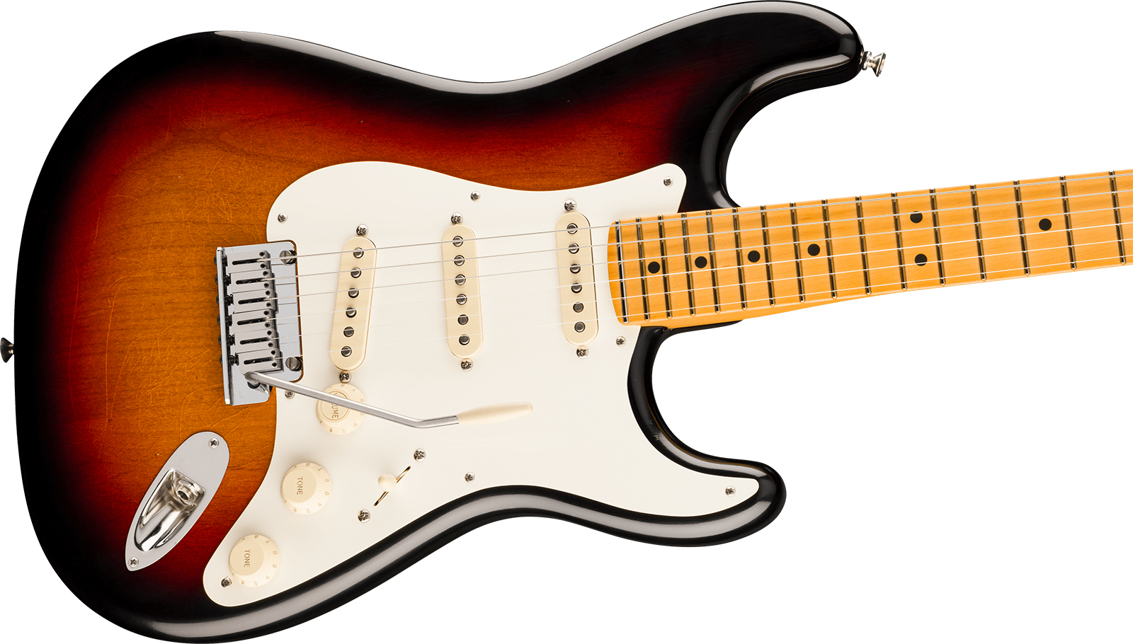 Fender Strat 50s American Ultra Luxe Usa 3s Trem Mn - 3-color Sunburst - Guitarra eléctrica con forma de str. - Variation 2