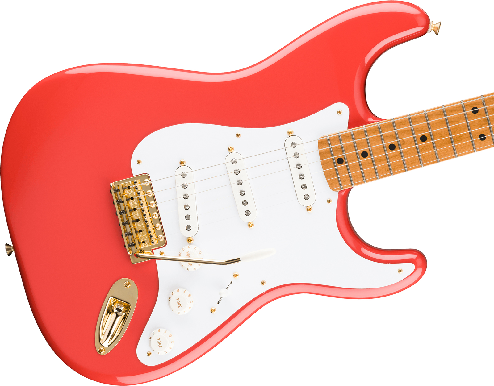 Fender Strat 50s Vintera 2 Mex 3s Custom Shop Trem Mn - Fiesta Red - Guitarra eléctrica con forma de str. - Variation 2