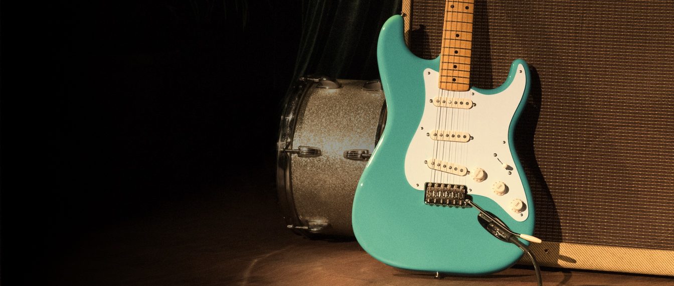 Fender Strat 50s Vintera Vintage Mex Mn - Seafoam Green - Guitarra eléctrica con forma de str. - Variation 5