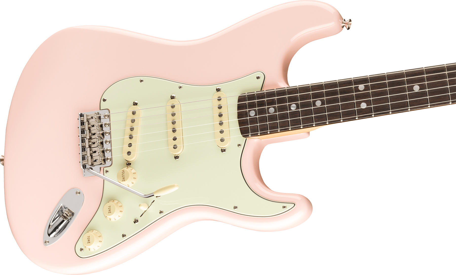 Fender Strat '60s American Original Usa Sss Rw - Shell Pink - Guitarra eléctrica con forma de str. - Variation 2