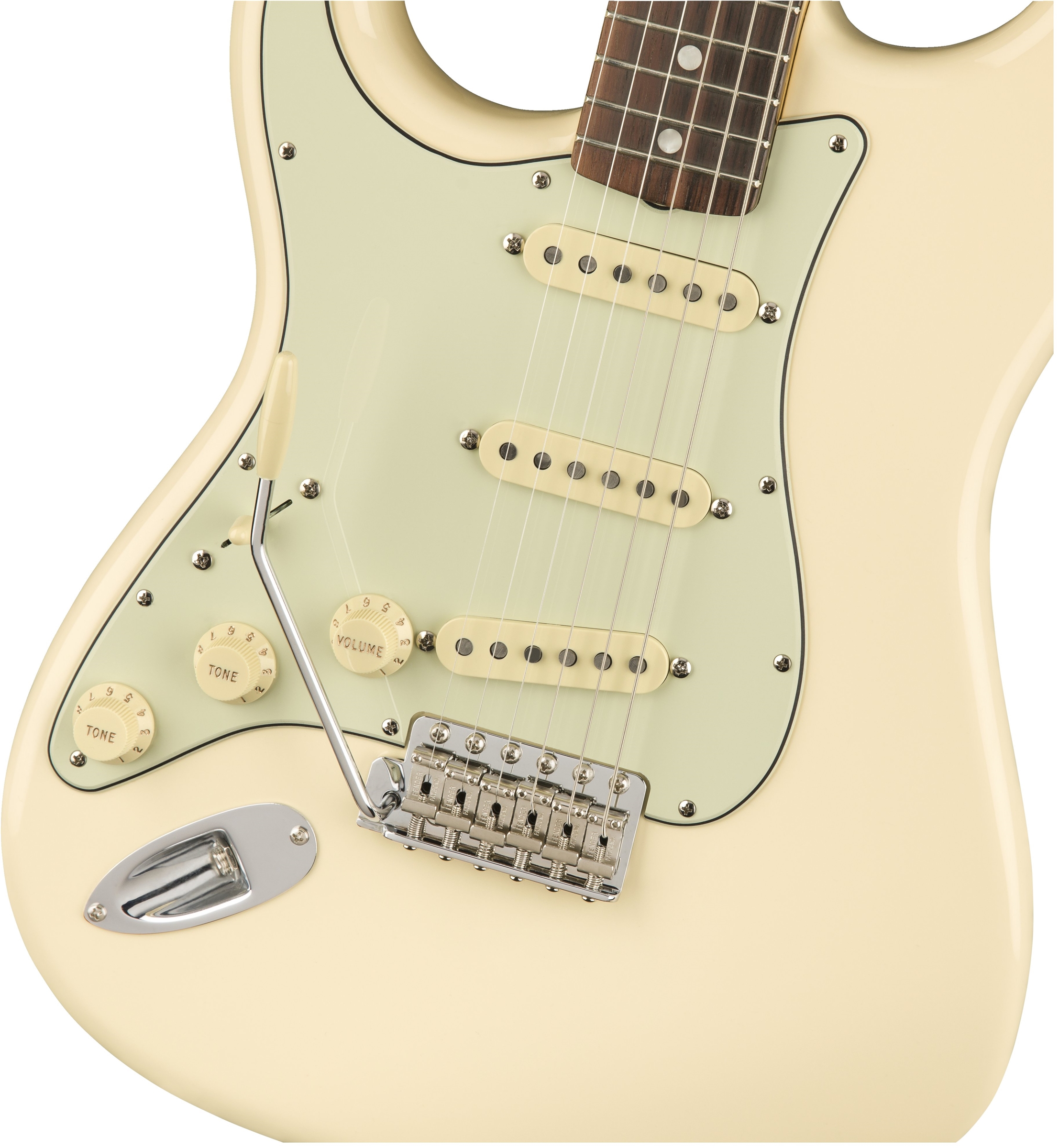 Fender Strat '60s Lh Gaucher American Original Usa Sss Rw - Olympic White - Guitarra electrica para zurdos - Variation 1