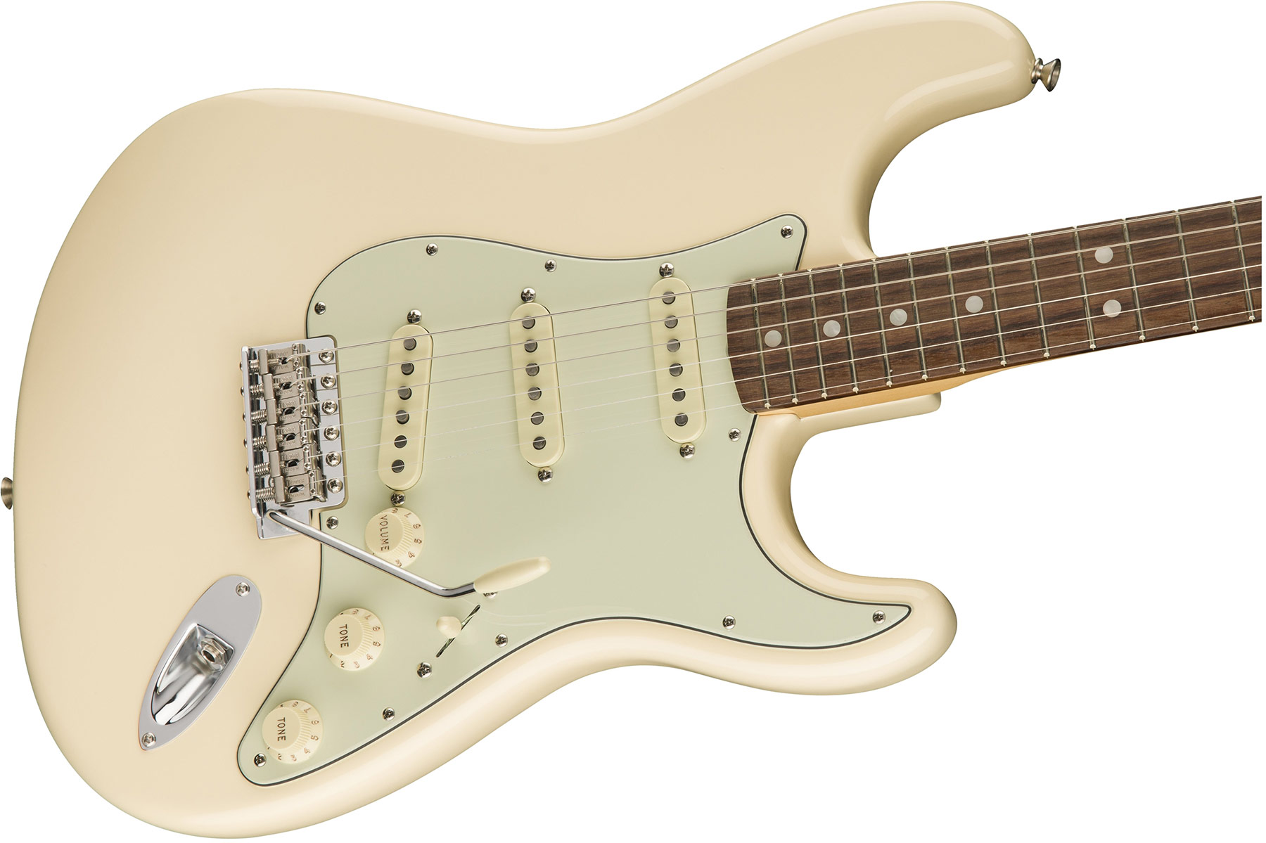 Fender Strat '60s Lh Gaucher American Original Usa Sss Rw - Olympic White - Guitarra electrica para zurdos - Variation 3