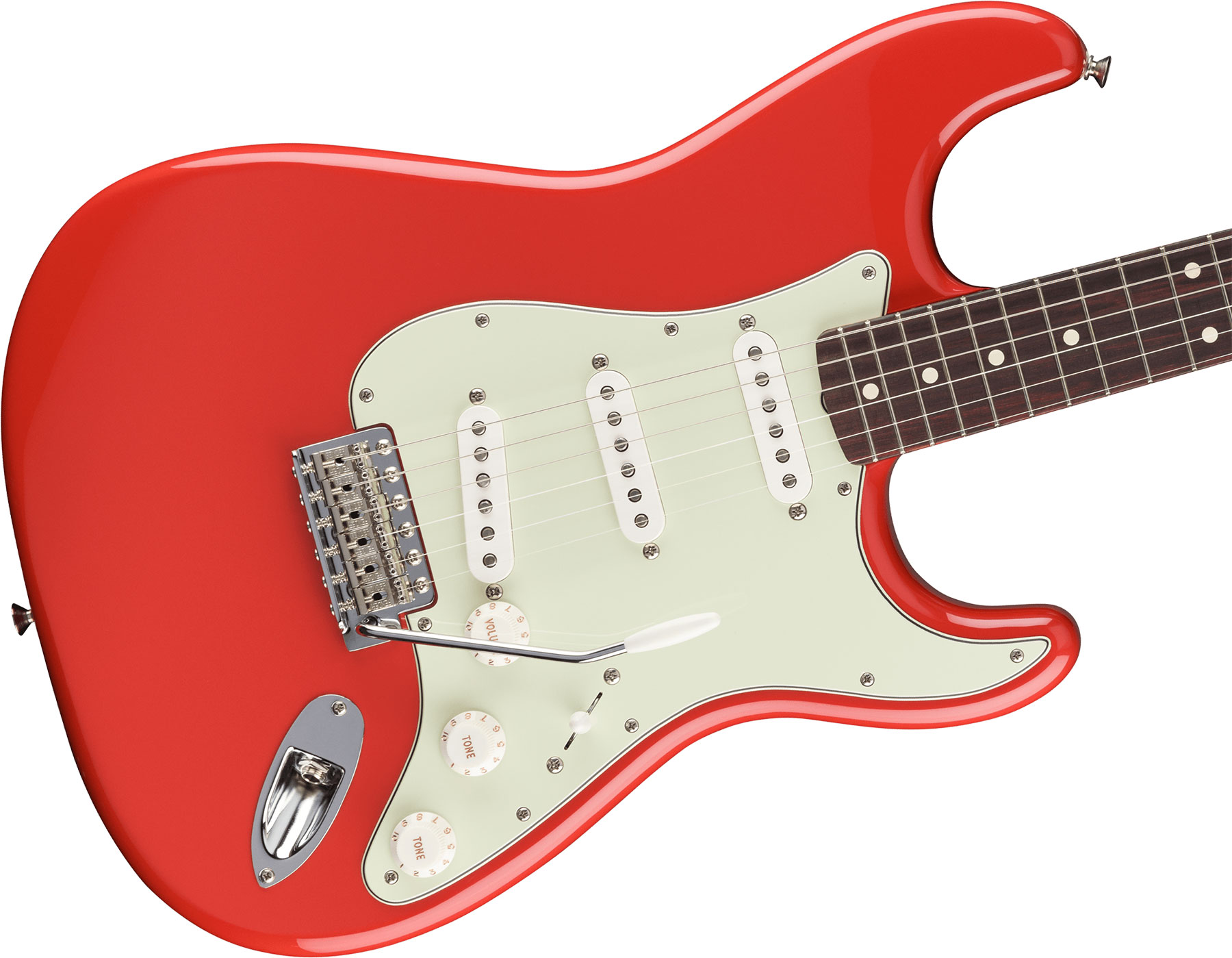 Fender Strat 60s Vintera 2 Ltd 3s Custom Shop Trem Rw - Fiesta Red - Guitarra eléctrica con forma de str. - Variation 2
