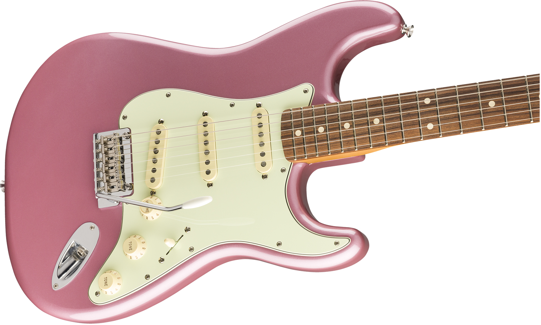 Fender Strat 60s Vintera Modified Mex Mn - Burgundy Mist - Guitarra eléctrica con forma de str. - Variation 2