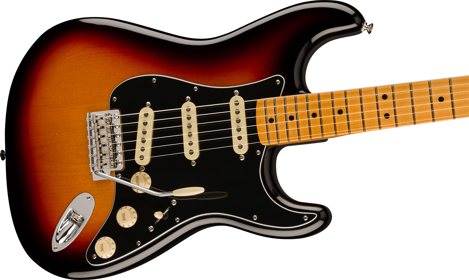 Fender Strat 70s Vintera 2 Mex 3s Trem Mn - 3-color Sunburst - Guitarra eléctrica con forma de str. - Variation 2