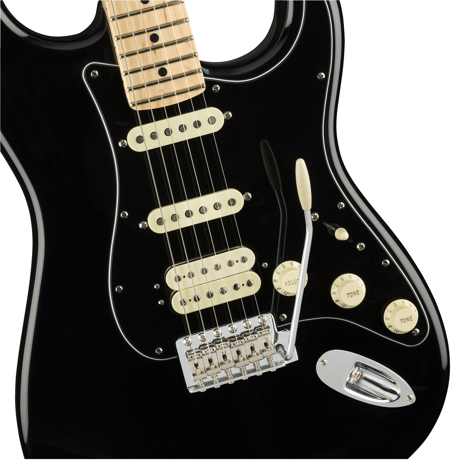 Fender Strat American Performer Usa Hss Mn - Black - Guitarra eléctrica con forma de str. - Variation 2