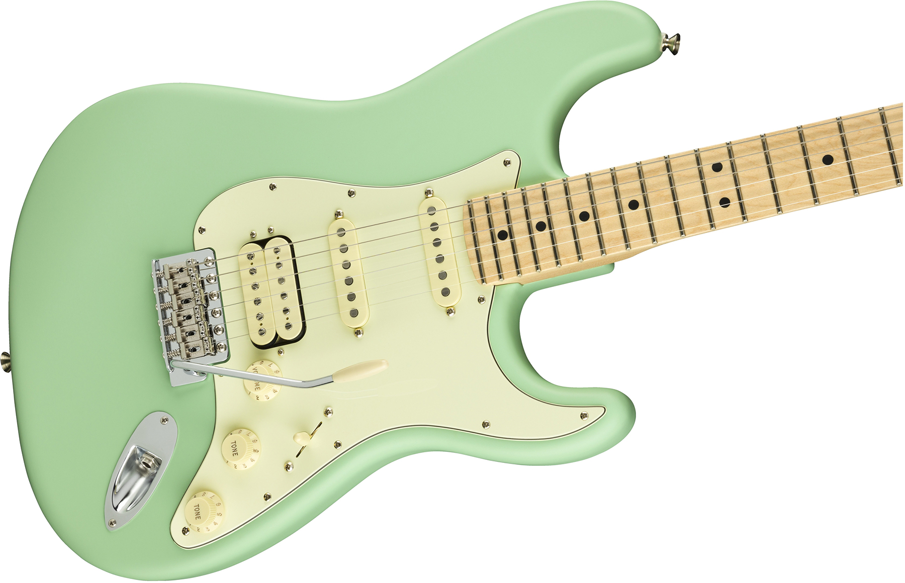 Fender Strat American Performer Usa Hss Mn - Satin Surf Green - Guitarra eléctrica con forma de str. - Variation 2