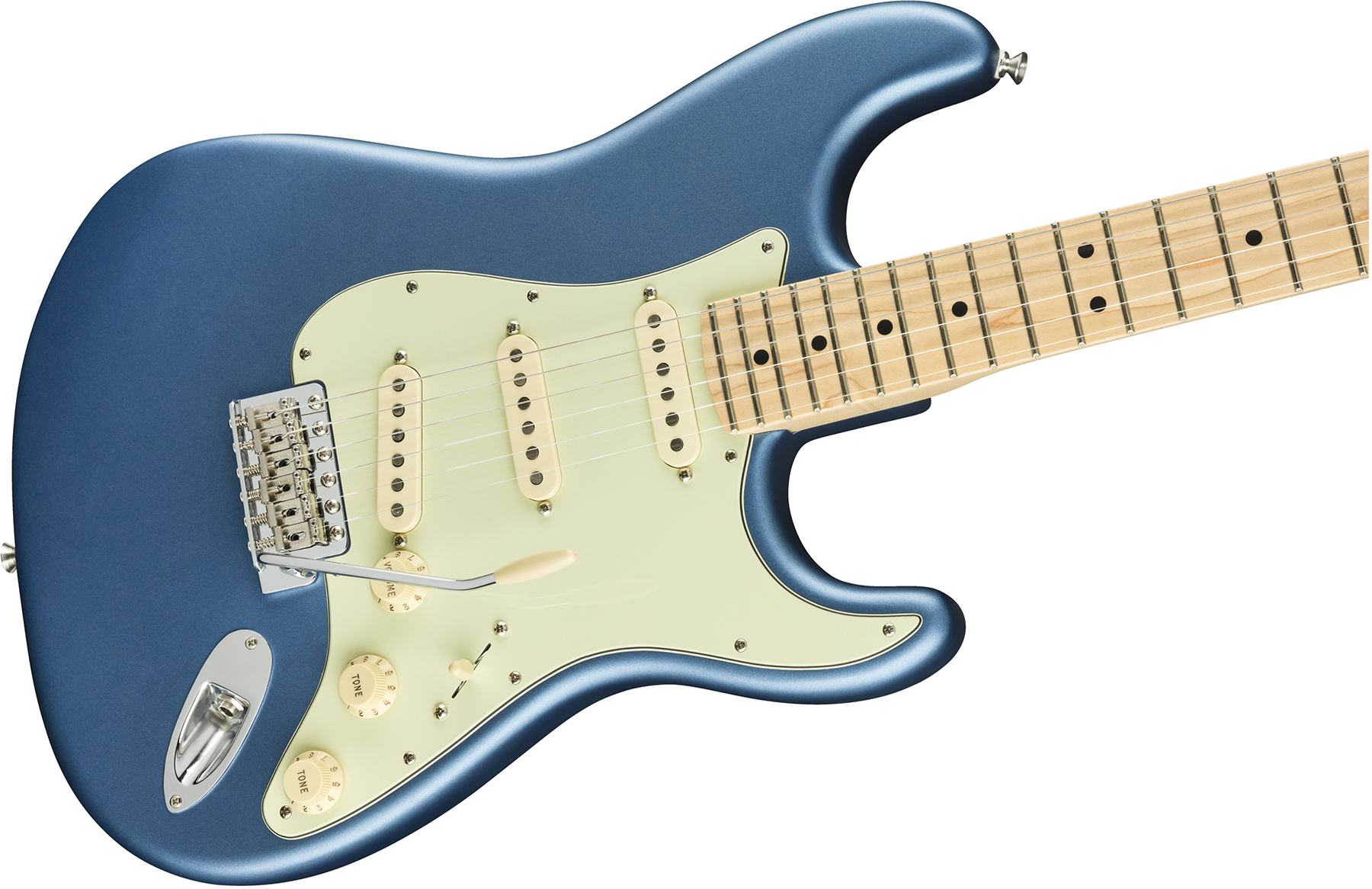 Fender Strat American Performer Usa Sss Mn - Satin Lake Placid Blue - Guitarra eléctrica con forma de str. - Variation 3
