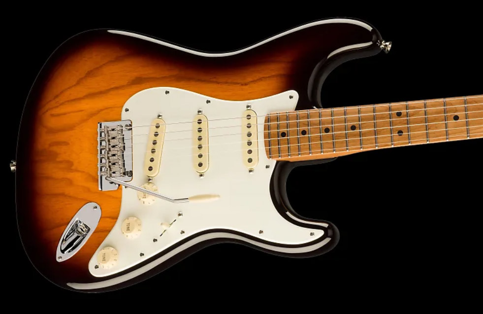 Fender Strat American Pro Ii Ltd 3s Custom Shop Trem Mn - 2-color Sunburst - Guitarra eléctrica con forma de str. - Variation 2