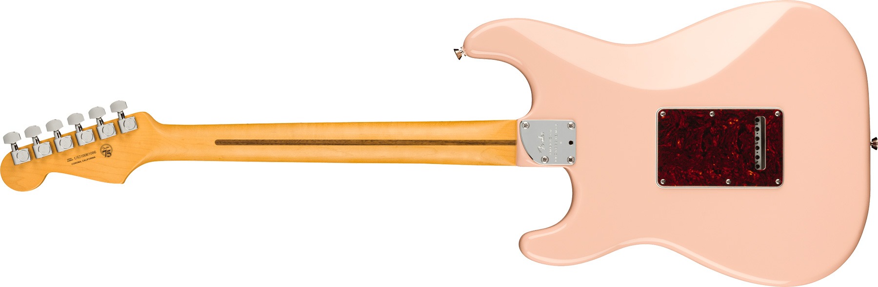 Fender Strat American Pro Ii Ltd Hss Trem Mn - Shell Pink - Guitarra eléctrica con forma de str. - Variation 1
