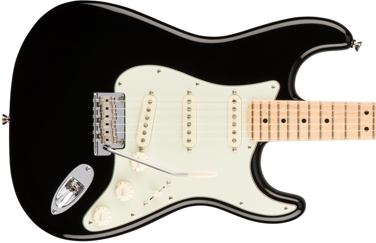 Fender Strat American Professional 2017 3s Usa Mn - Black - Guitarra eléctrica con forma de str. - Variation 1