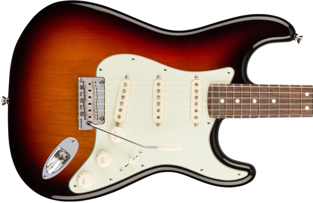 Fender Strat American Professional 2017 3s Usa Rw - 3-color Sunburst - Guitarra eléctrica con forma de str. - Variation 1