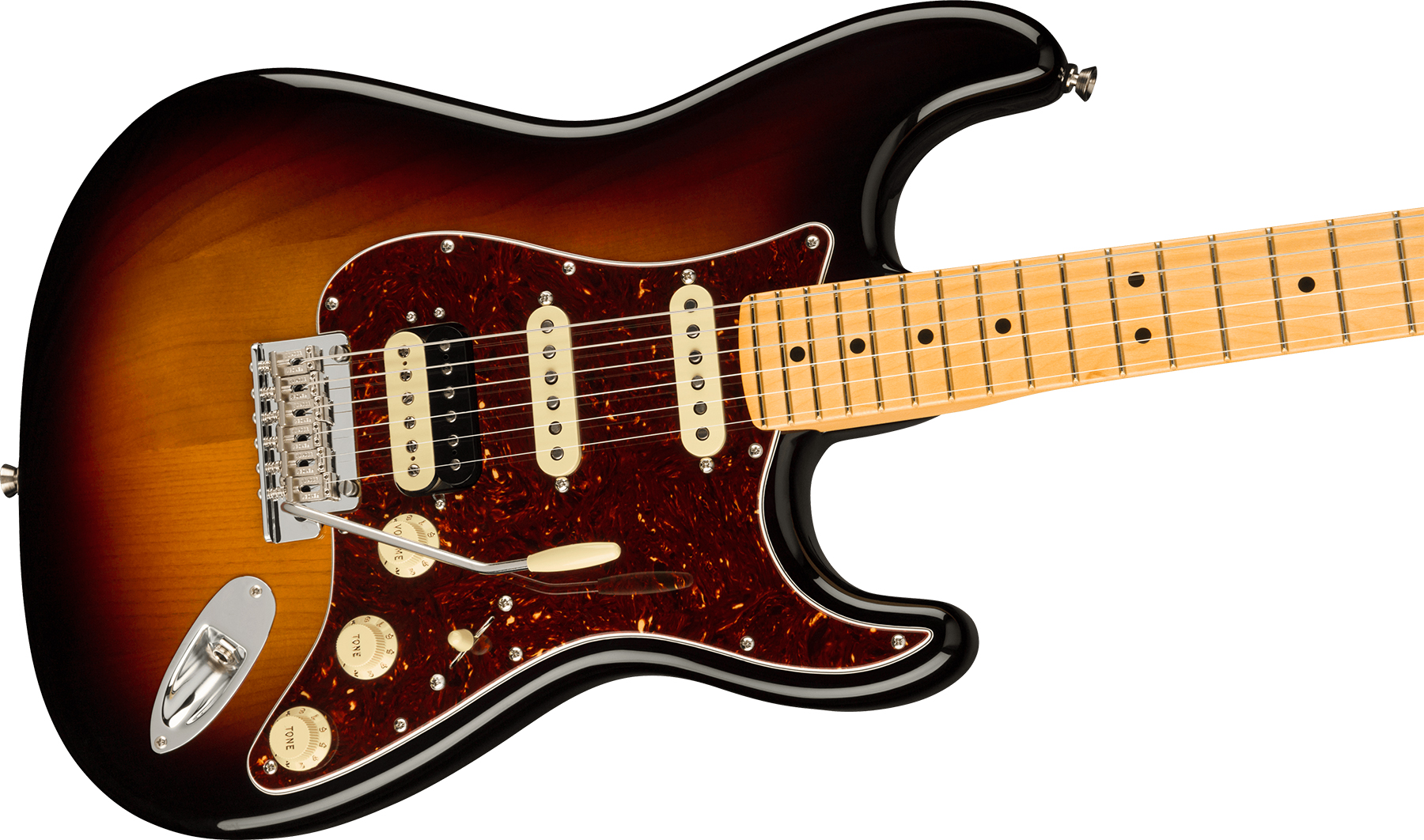 Fender Strat American Professional Ii Hss Usa Mn - 3-color Sunburst - Guitarra eléctrica con forma de str. - Variation 2