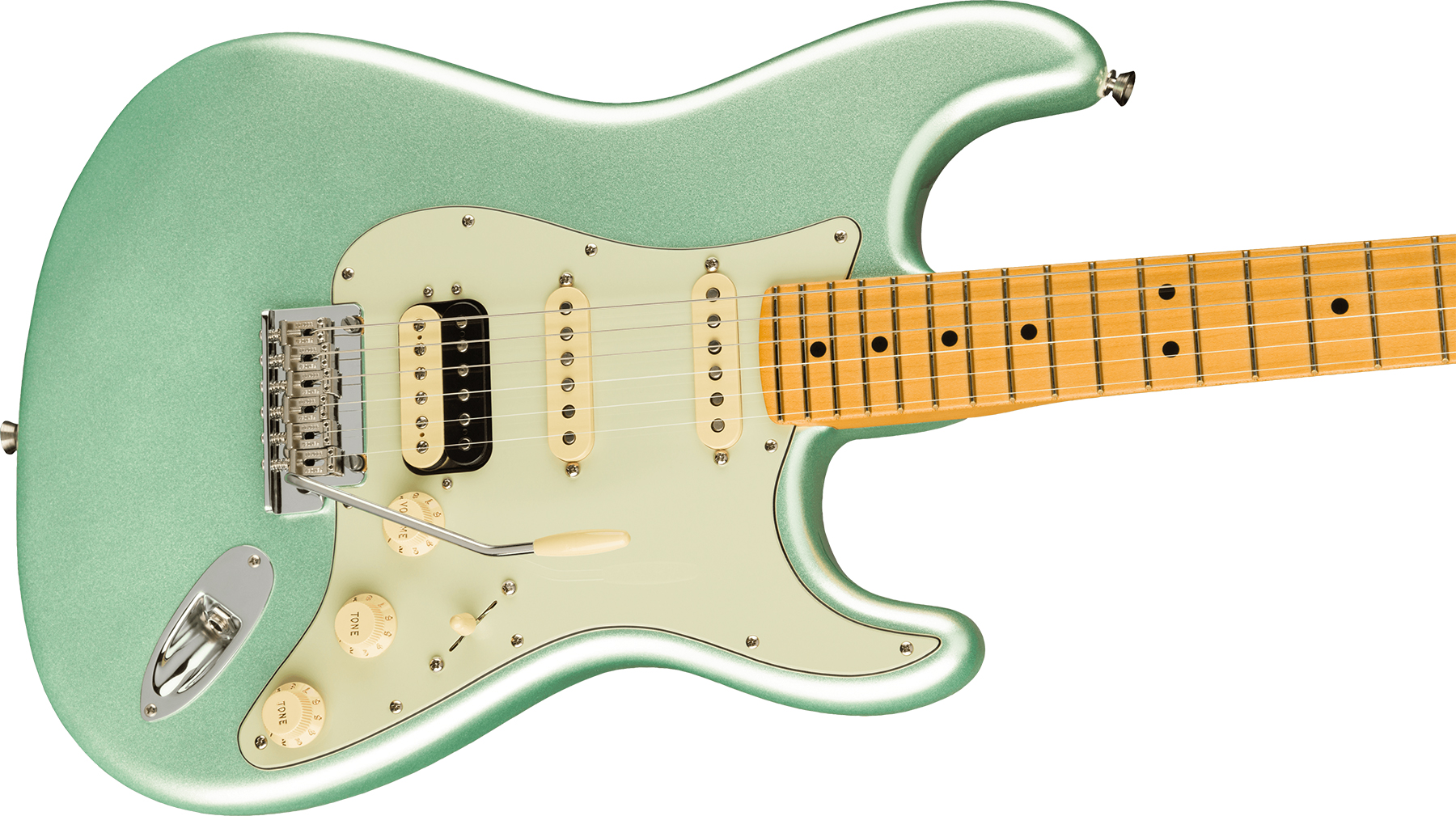 Fender Strat American Professional Ii Hss Usa Mn - Mystic Surf Green - Guitarra eléctrica con forma de str. - Variation 2