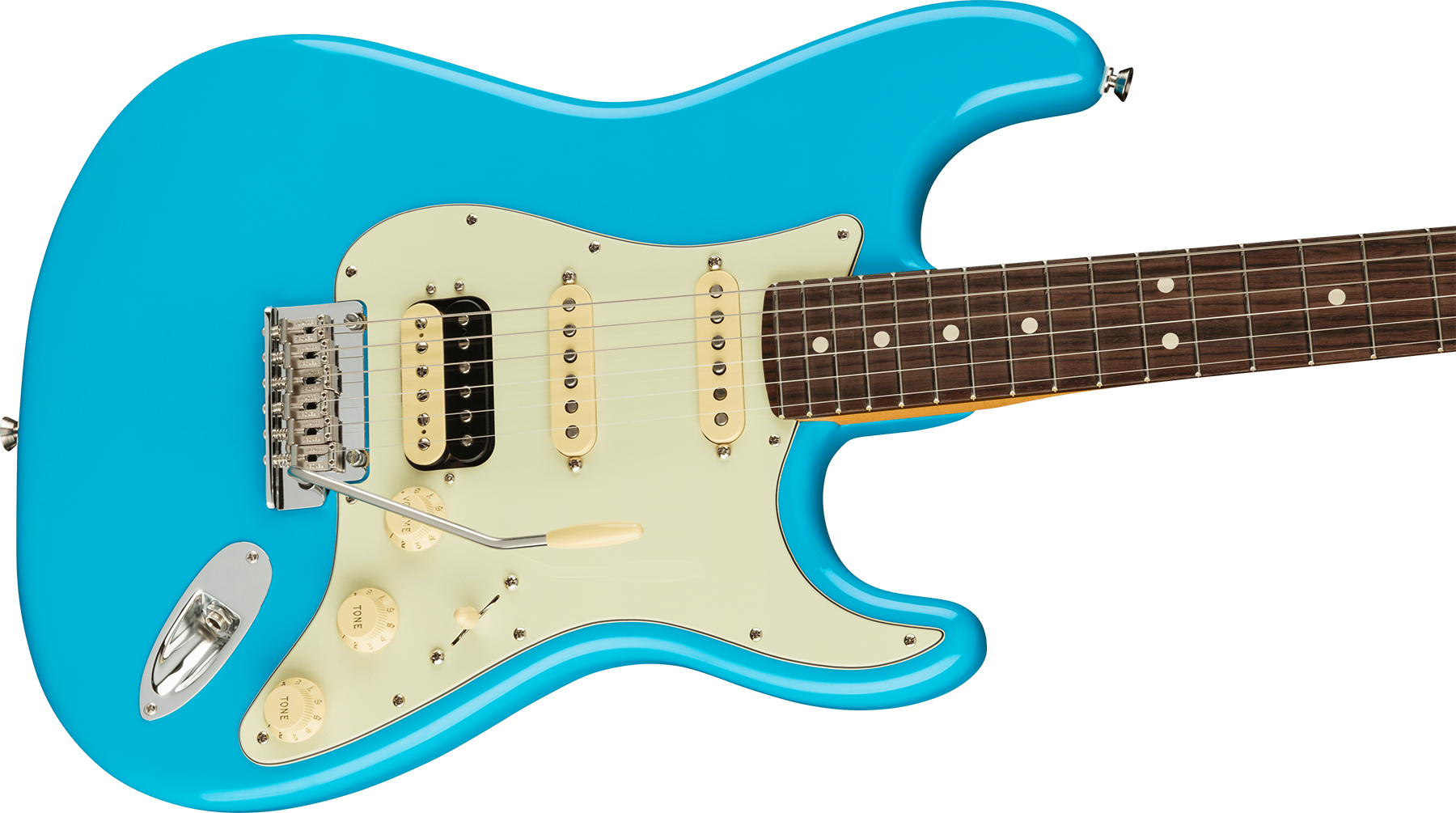 Fender Strat American Professional Ii Hss Usa Rw - Miami Blue - Guitarra eléctrica con forma de str. - Variation 2
