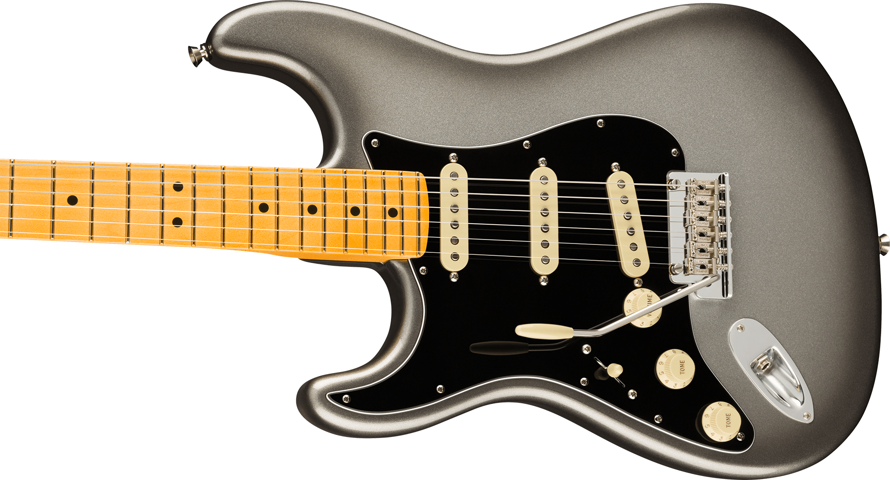Fender Strat American Professional Ii Lh Gaucher Usa Mn - Mercury - Guitarra electrica para zurdos - Variation 2