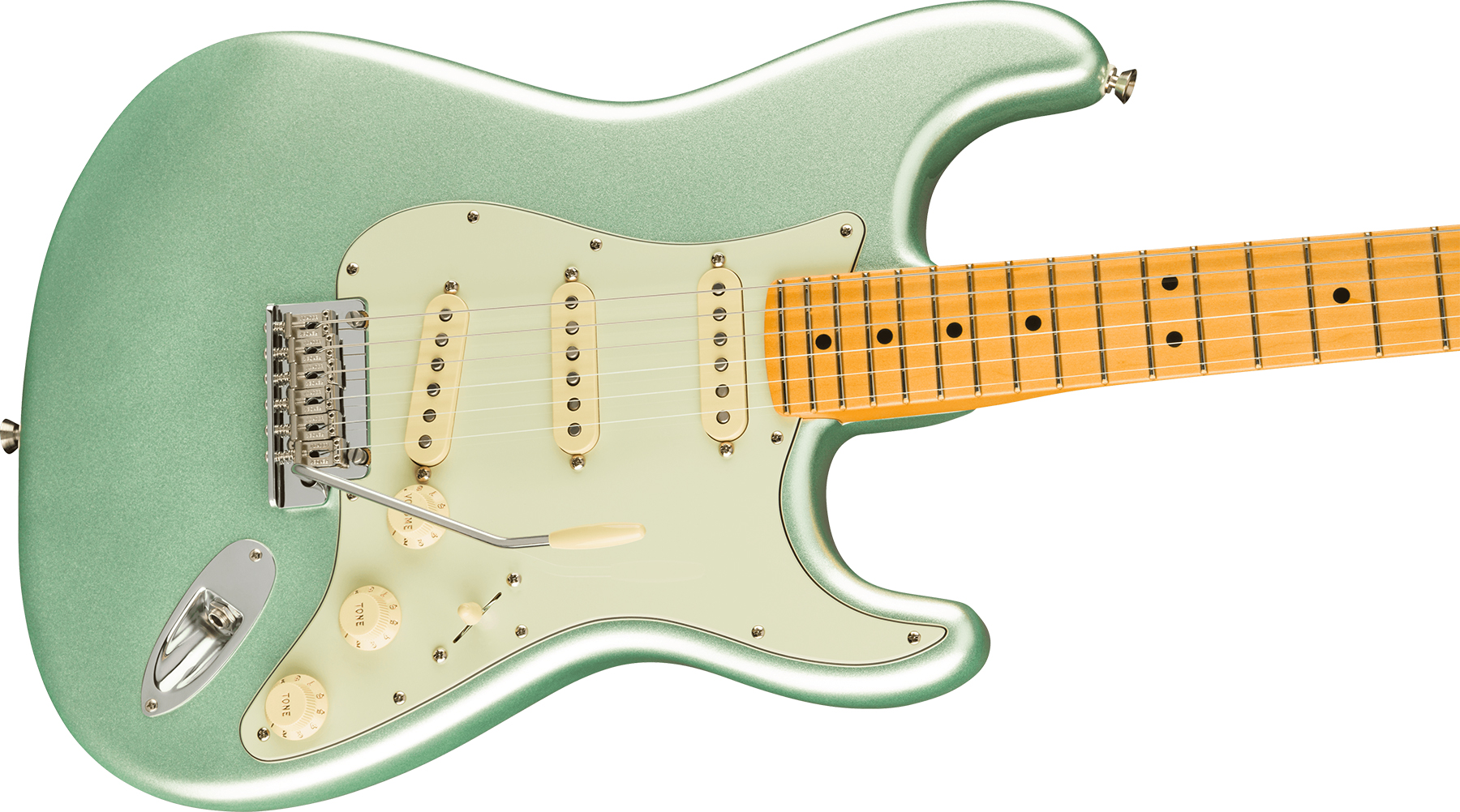 Fender Strat American Professional Ii Lh Gaucher Usa Mn - Mystic Surf Green - Guitarra electrica para zurdos - Variation 3