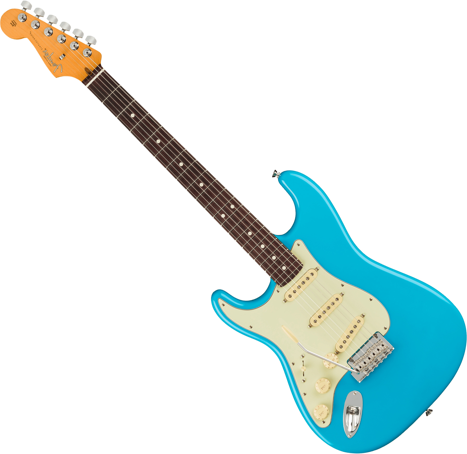 Guitarra eléctrica de cuerpo sólido Fender American Professional II  Stratocaster Zurdo (USA, RW) - miami blue azul