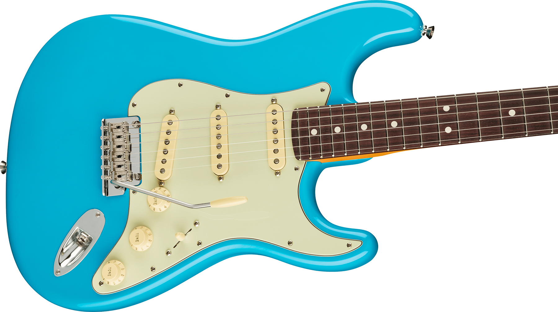 Fender Strat American Professional Ii Lh Gaucher Usa Rw - Miami Blue - Guitarra electrica para zurdos - Variation 2