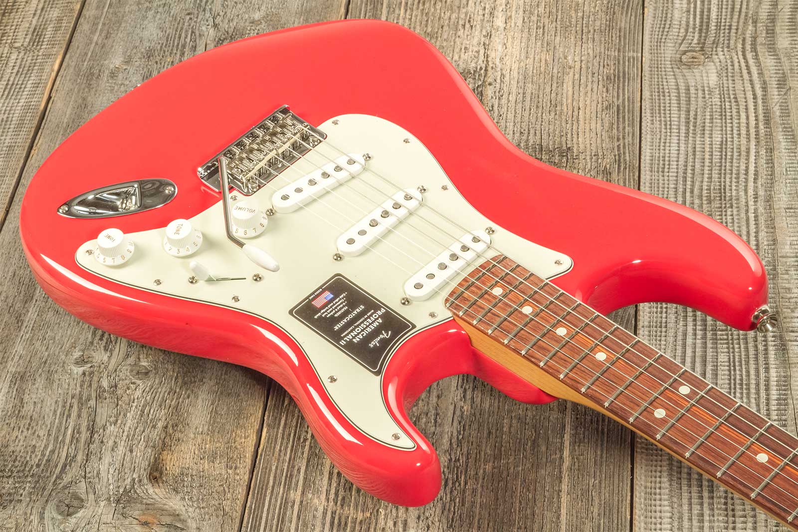 Fender Strat American Professional Ii Ltd Usa 3s Trem Rw - Fiesta Red - Guitarra eléctrica con forma de str. - Variation 5