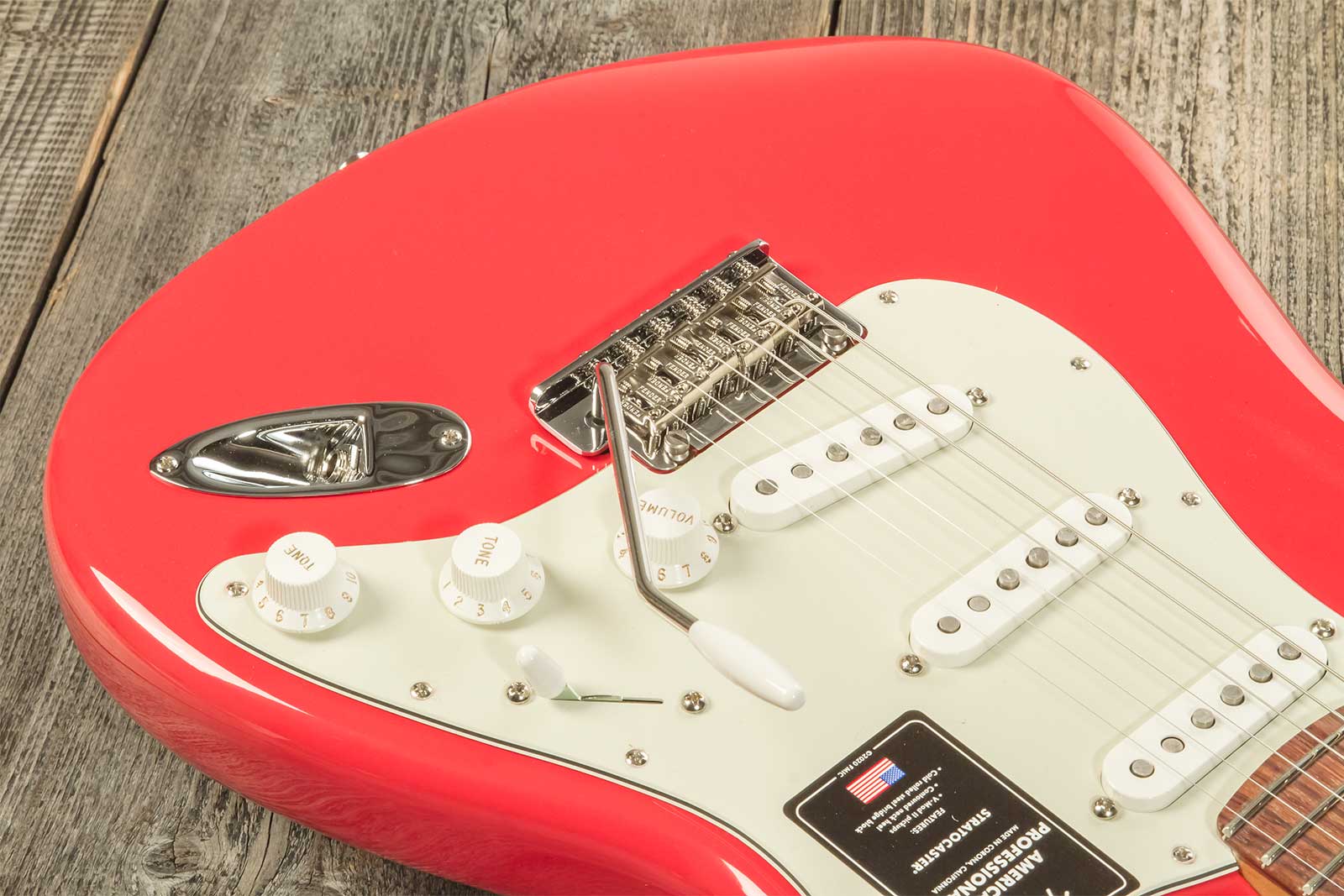 Fender Strat American Professional Ii Ltd Usa 3s Trem Rw - Fiesta Red - Guitarra eléctrica con forma de str. - Variation 6