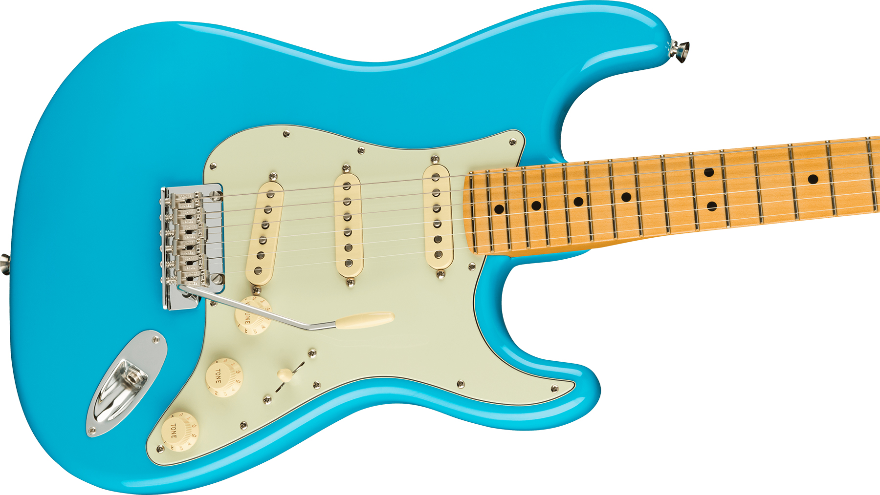 Fender Strat American Professional Ii Usa Mn - Miami Blue - Guitarra eléctrica con forma de str. - Variation 2
