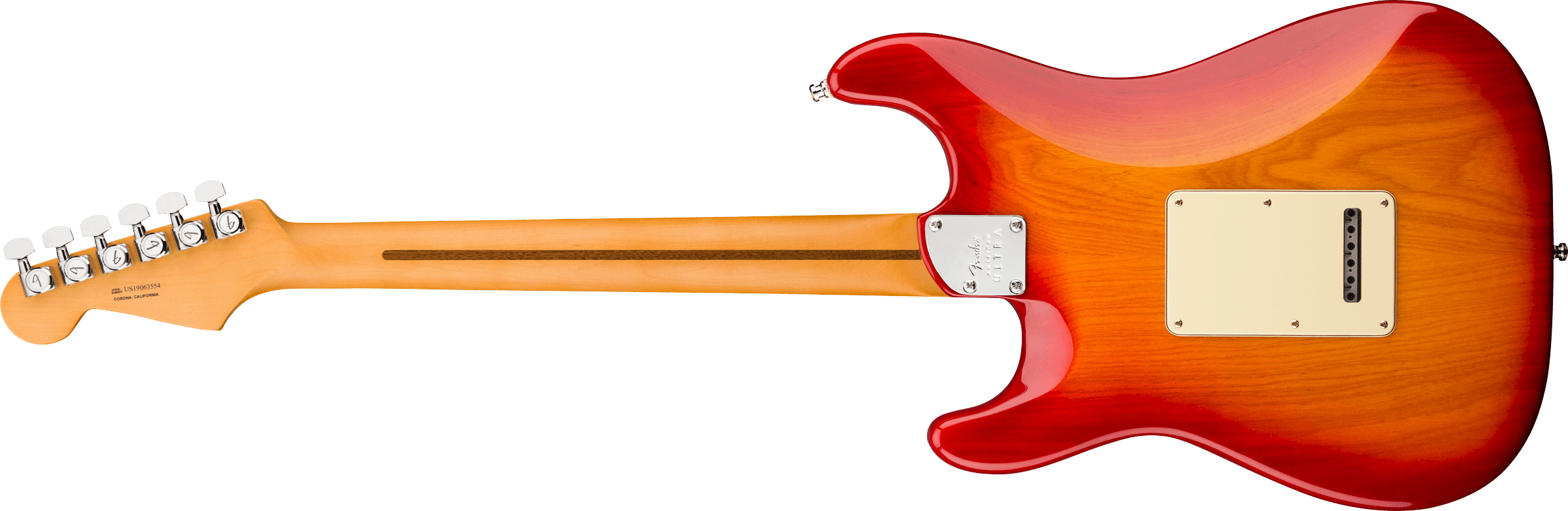 Fender Strat American Ultra Hss 2019 Usa Mn - Plasma Red Burst - Guitarra eléctrica con forma de str. - Variation 1