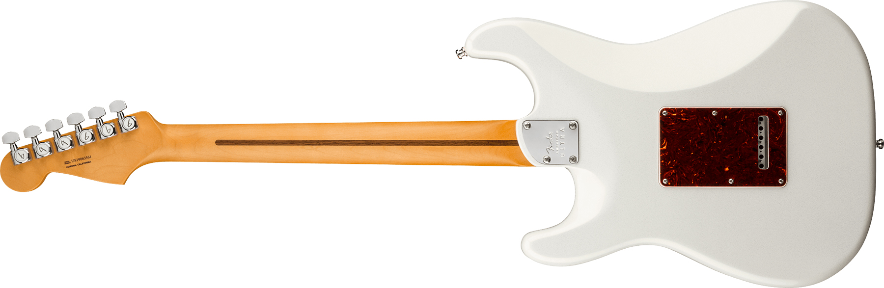 Fender Strat American Ultra Hss 2019 Usa Mn - Arctic Pearl - Guitarra eléctrica con forma de str. - Variation 1
