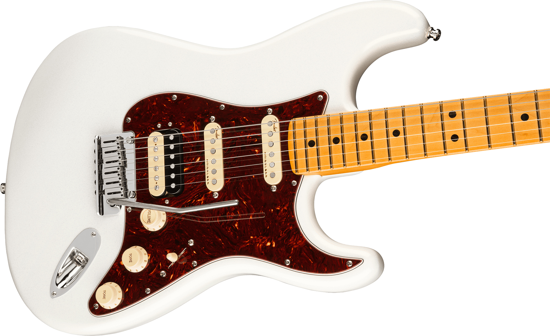 Fender Strat American Ultra Hss 2019 Usa Mn - Arctic Pearl - Guitarra eléctrica con forma de str. - Variation 2