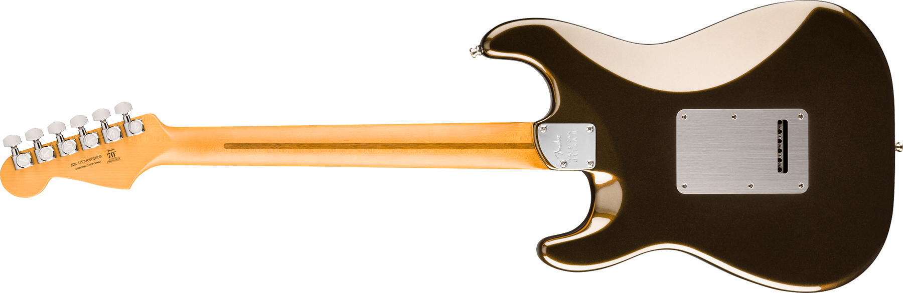 Fender Strat American Ultra Ii Hss Usa Trem Eb - Texas Tea - Guitarra eléctrica con forma de str. - Variation 1