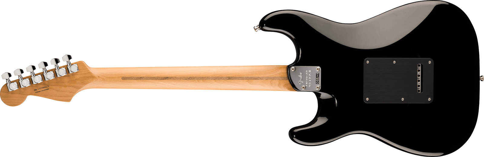 Fender Strat American Ultra Ii Ltd Usa 3s Trem Mn - Black - Guitarra eléctrica con forma de str. - Variation 1