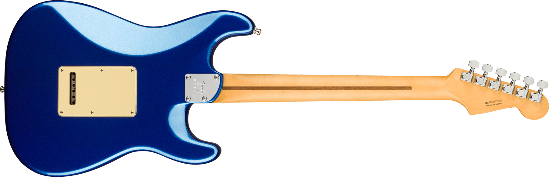 Fender Strat American Ultra Lh Gaucher Usa Mn +etui - Cobra Blue - Guitarra eléctrica con forma de str. - Variation 1