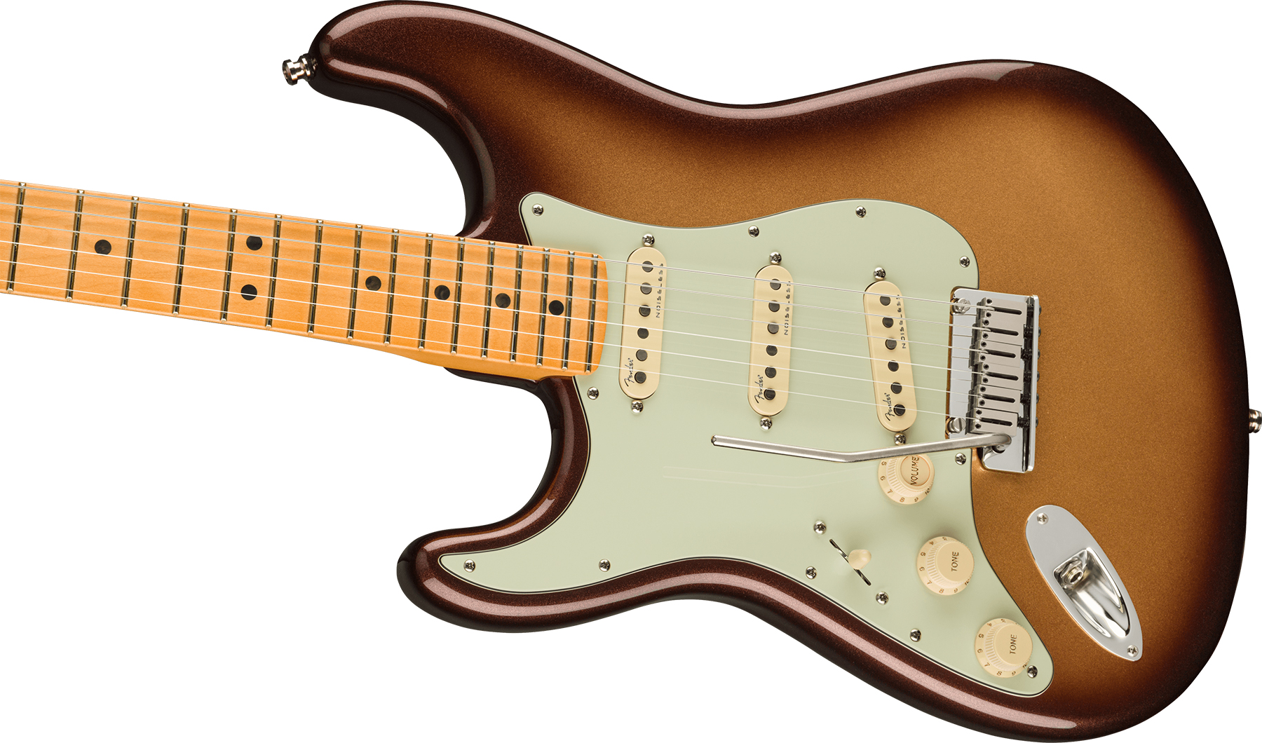 Fender Strat American Ultra Lh Gaucher Usa Mn +etui - Mocha Burst - Guitarra eléctrica con forma de str. - Variation 2