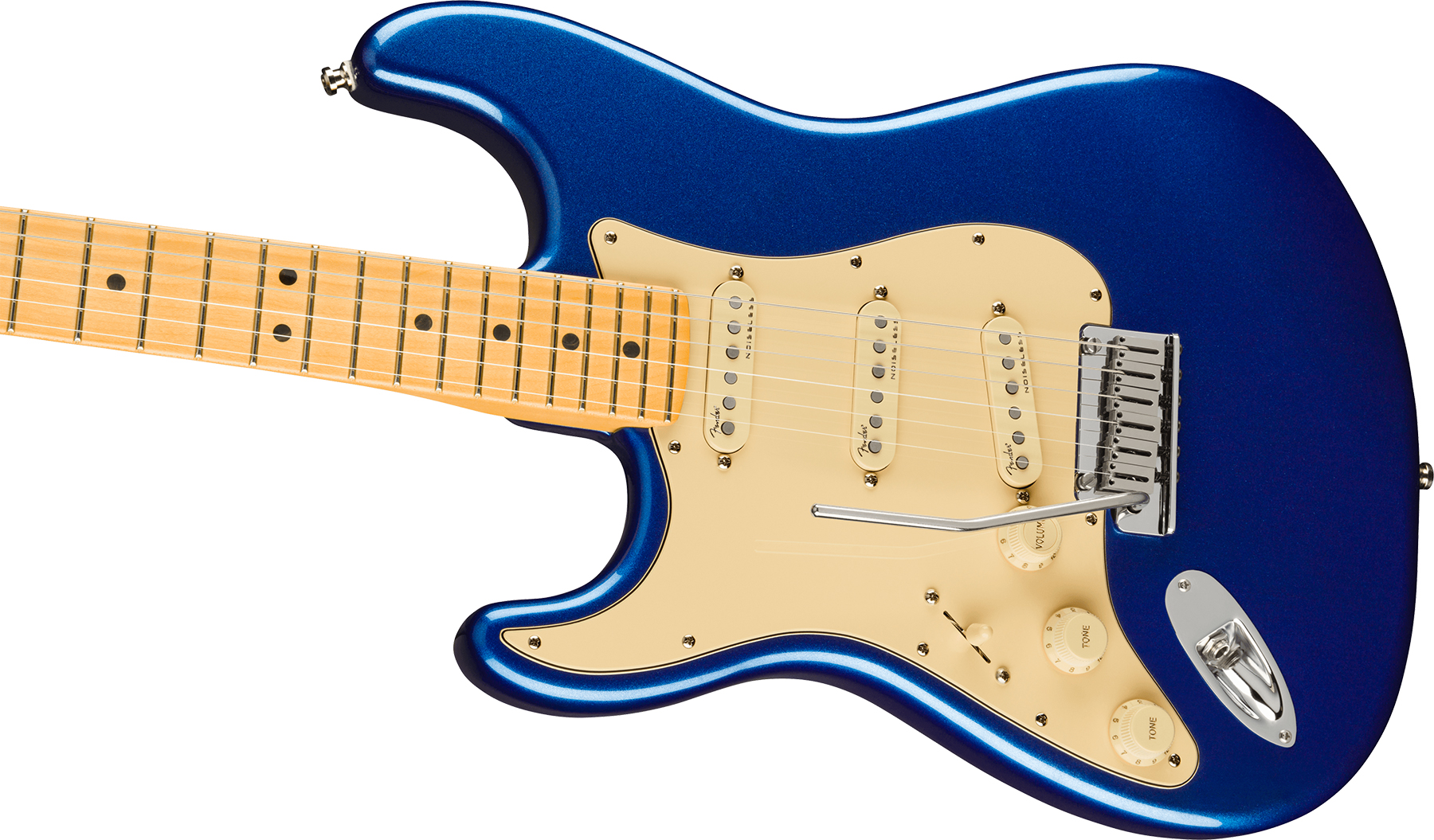 Fender Strat American Ultra Lh Gaucher Usa Mn +etui - Cobra Blue - Guitarra eléctrica con forma de str. - Variation 2
